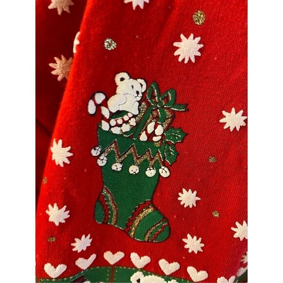 Nutcracker Puffy Sky Lite Fashion 1991 red Christmas sweatshirt Usa #63914 M - Picture 5 of 7